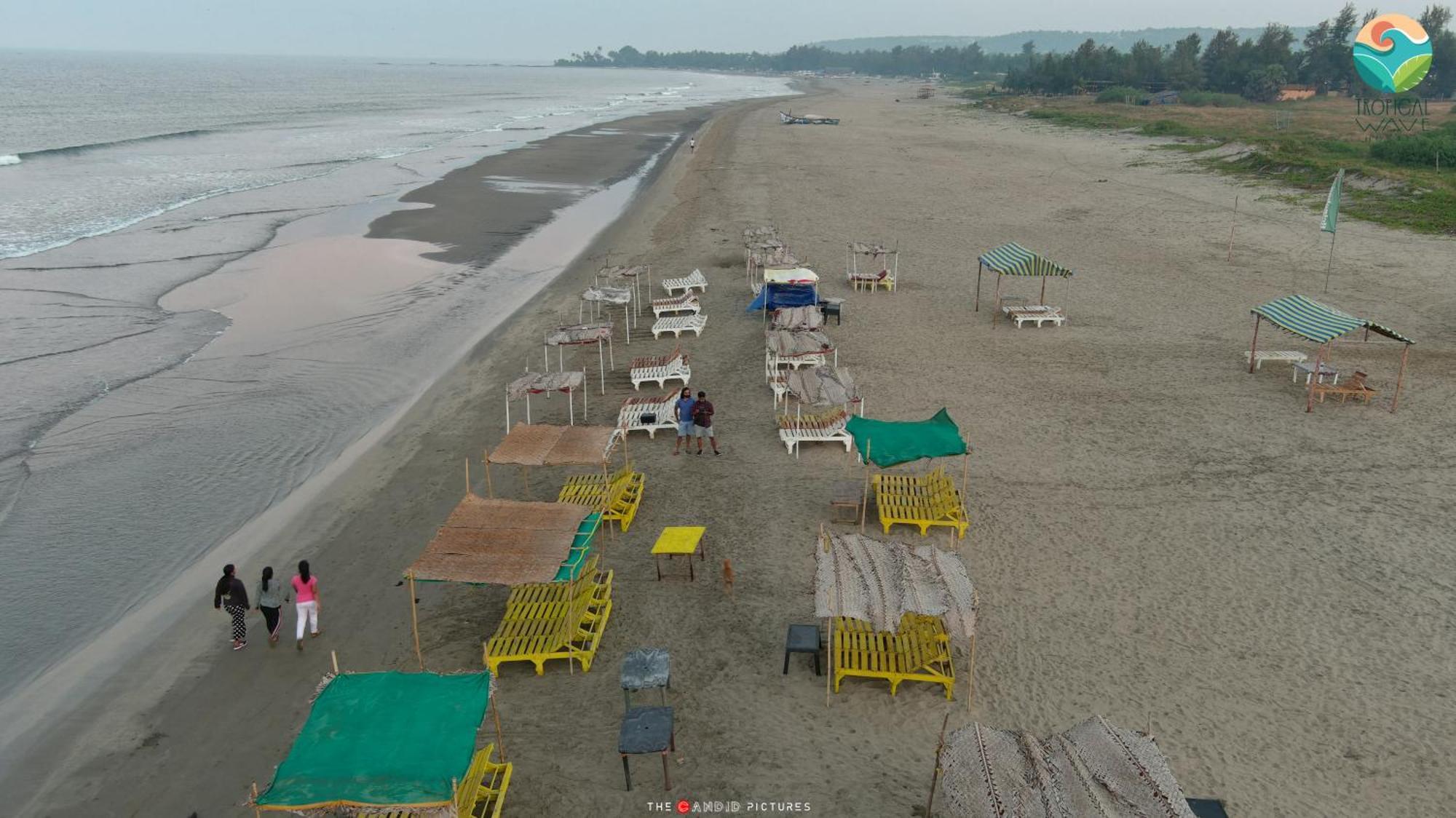 Tropical Wave Hostel Morjim Goa Exteriör bild